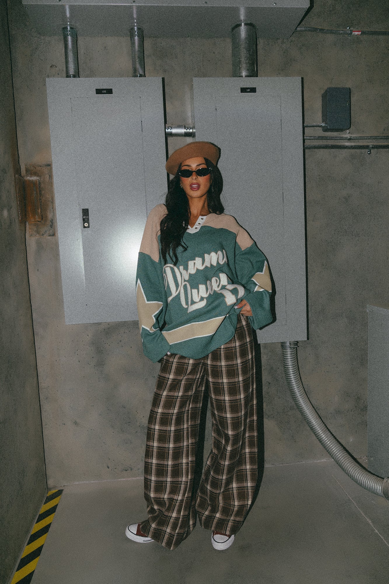 Not Your Drama Queen Waffle Knit Hockey Jersey - Dressed in Lala