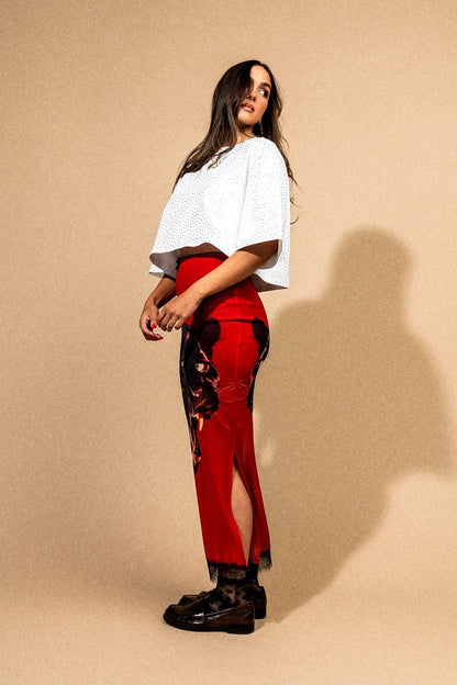 Not Your Emotional Support Panther Mesh Skirt - Dressed in Lala