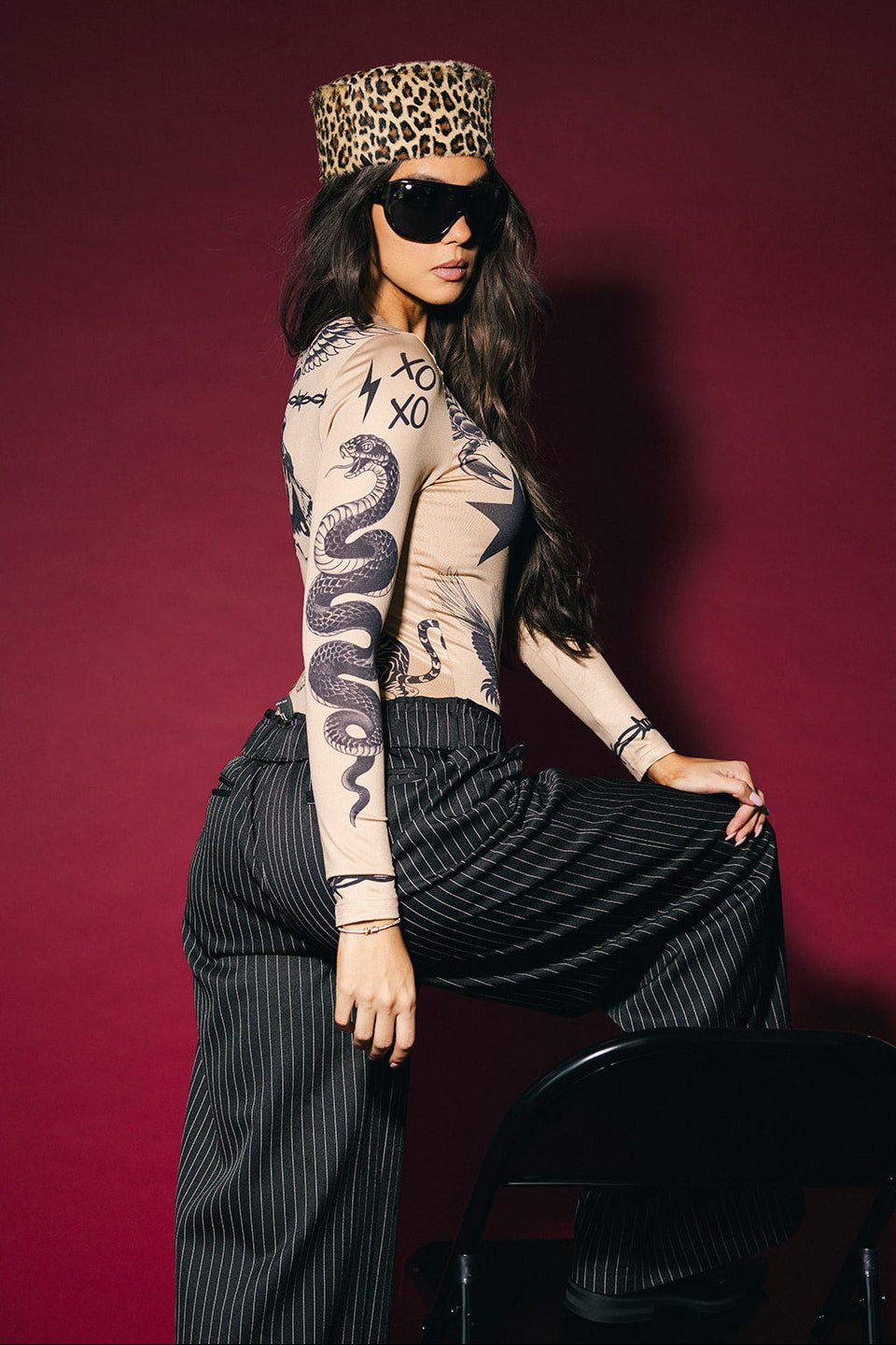 Not Your Girl Tattoo Bodysuit - Dressed in Lala