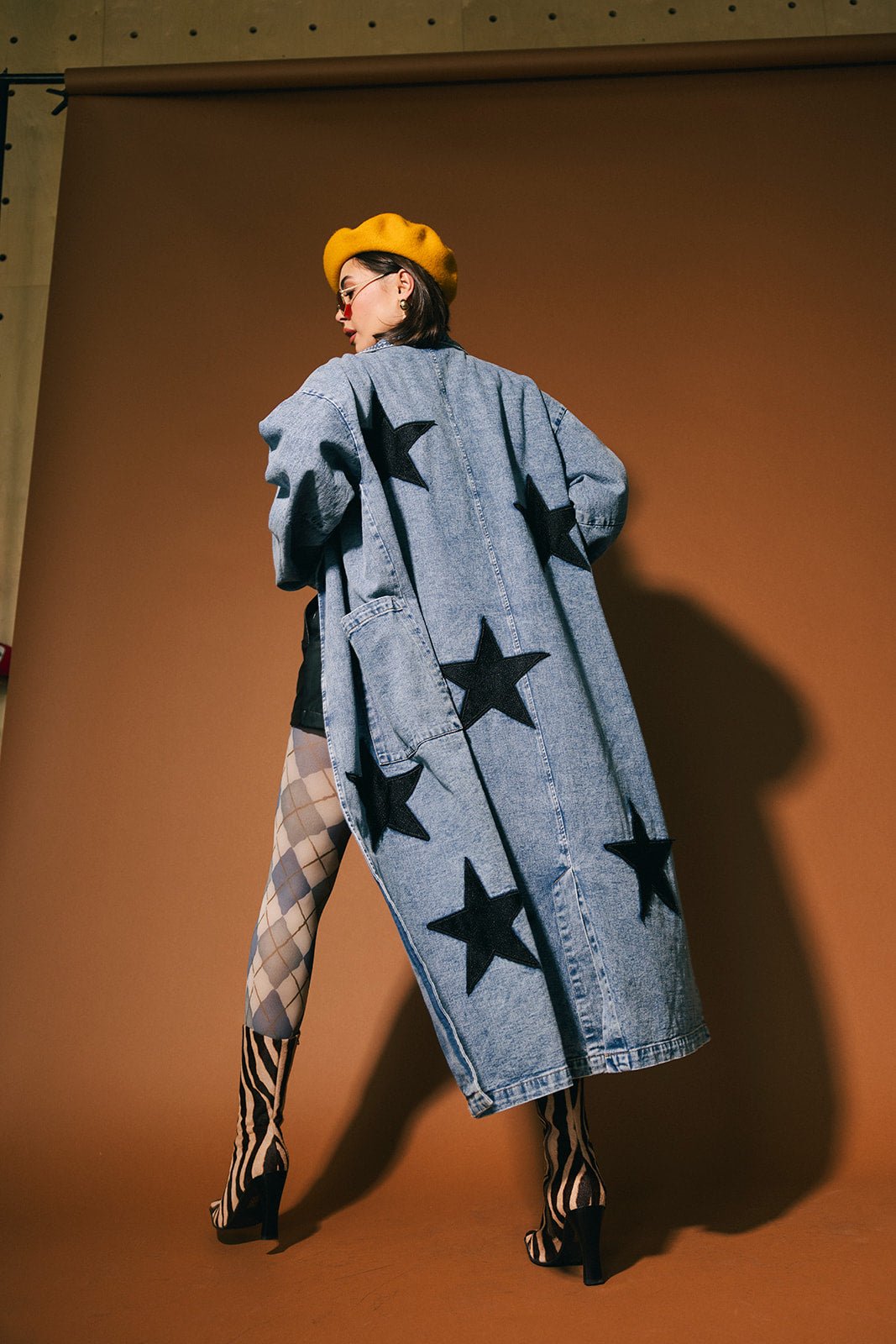 Notting Hill Rebel Denim Longline Coat - Dressed in Lala