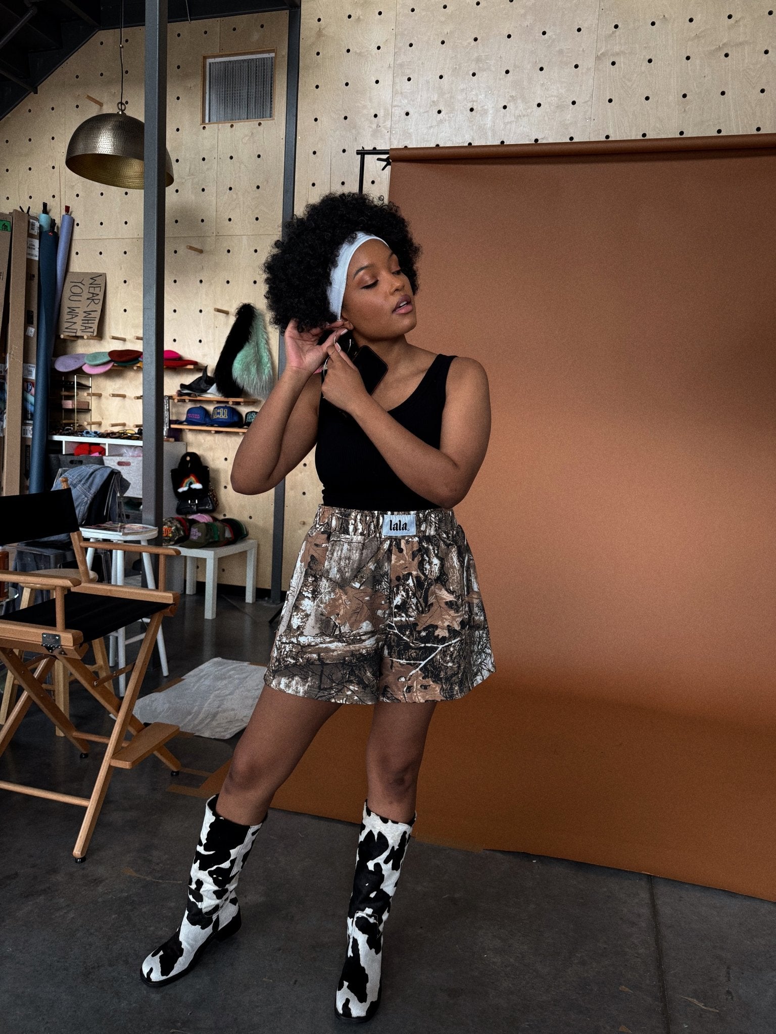 Now or Never Camo Boxer Sweat Shorts - Dressed in Lala