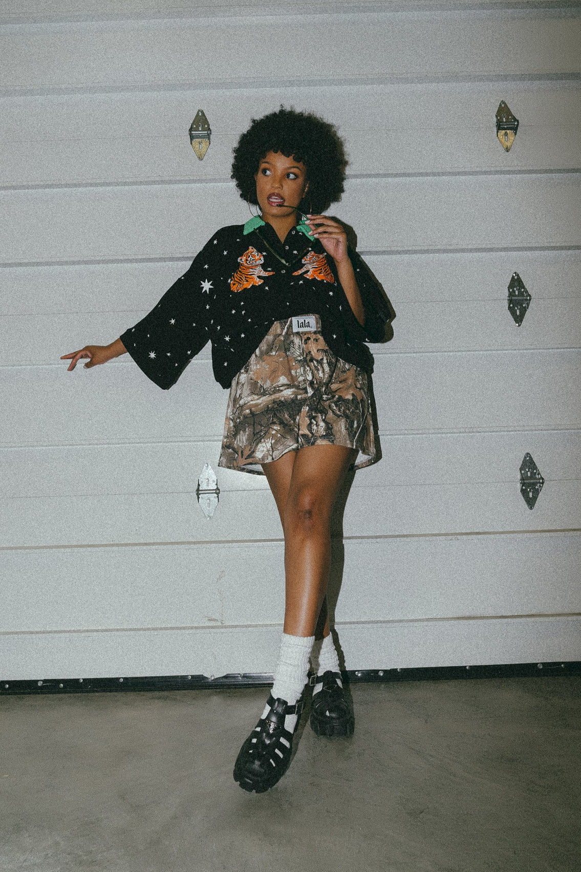 Now or Never Camo Boxer Sweat Shorts - Dressed in Lala