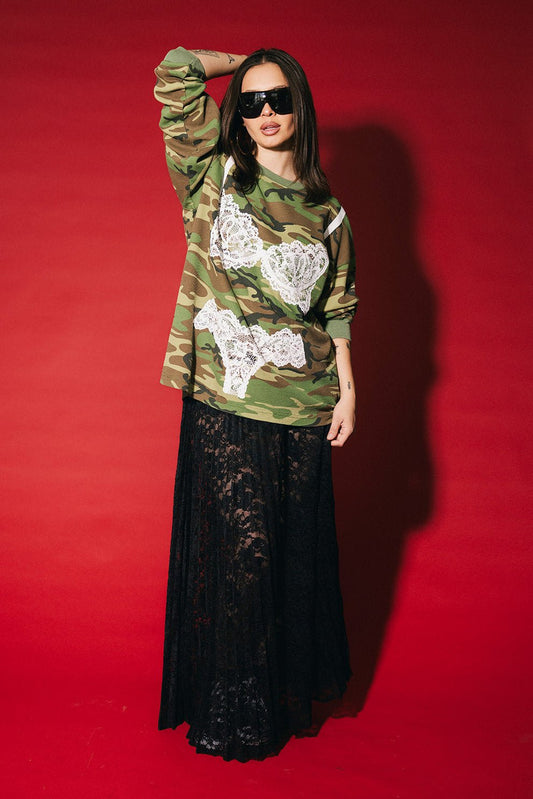 Oh La La Oversized Camo Thermal - Dressed in Lala
