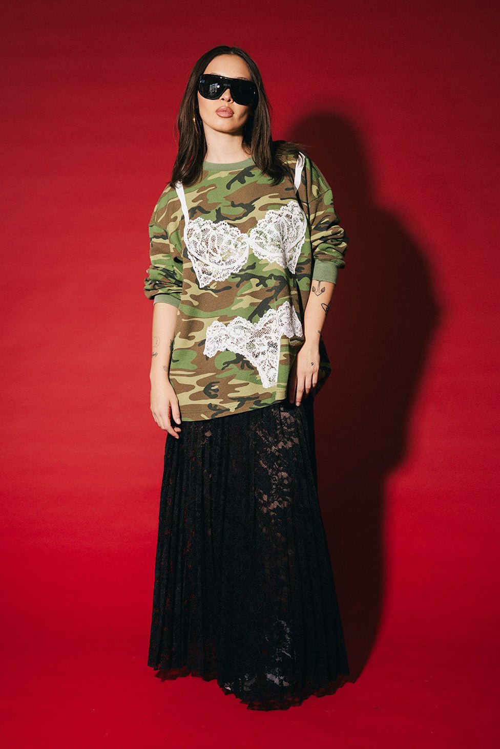 Oh La La Oversized Camo Thermal - Dressed in Lala