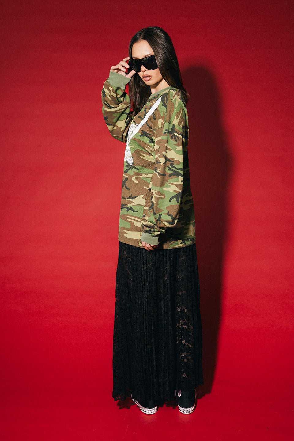 Oh La La Oversized Camo Thermal - Dressed in Lala