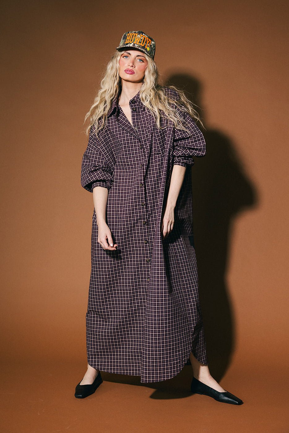 OMG IDK UGH WTF Oversized Plaid Duster - Dressed in Lala
