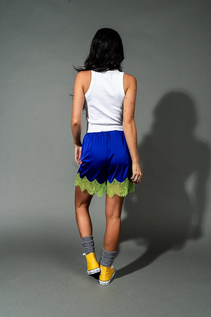 Dark Green Satin Bloomers