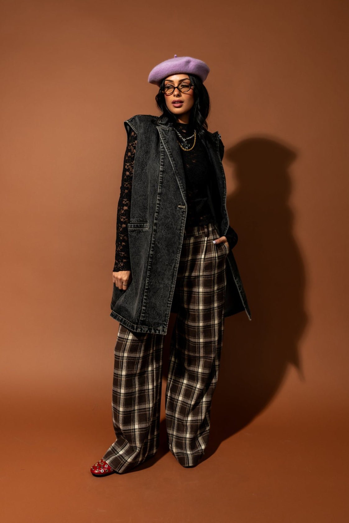 Outlaw Longline Denim Moto Vest - Dressed in Lala