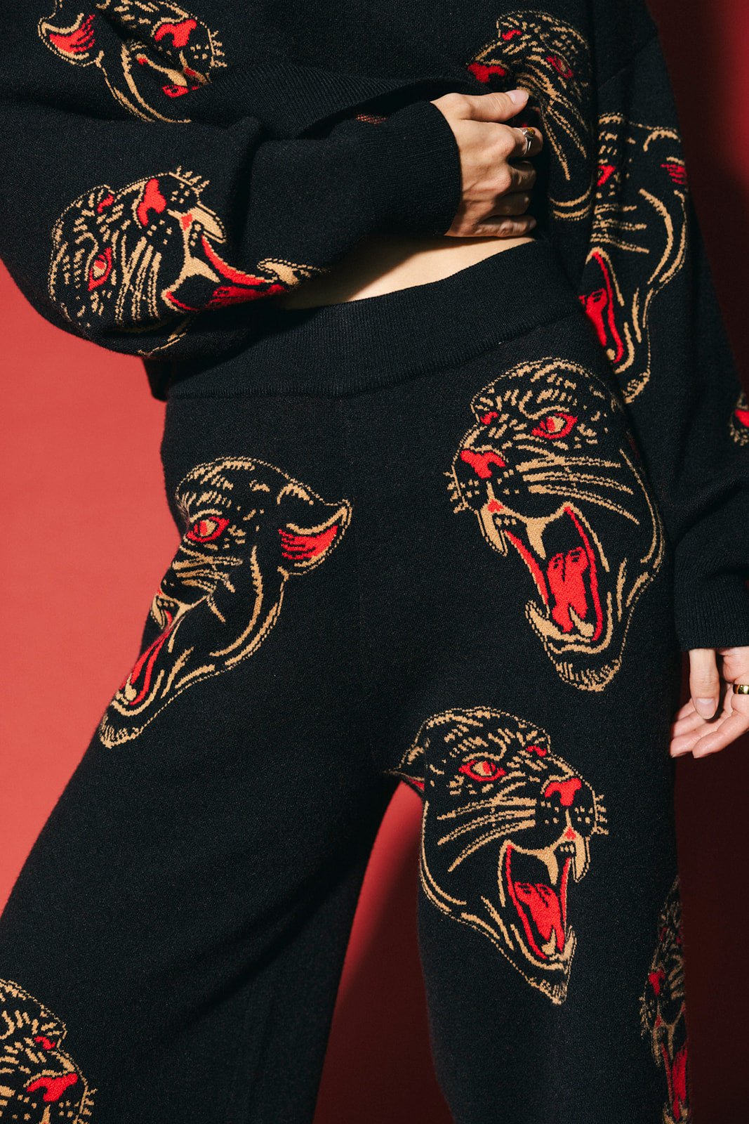 Panther Parade Knit Matching Set - Dressed in Lala