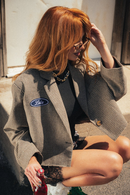 Prep School Drop Out Cropped Blazer - Dressed in Lala