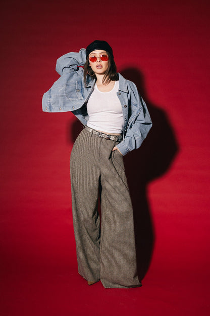 Prep School Dropout Ultra Wide Leg Trousers - Dressed in Lala