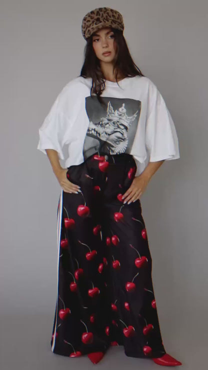 Cherry On Top Wide Leg Trousers