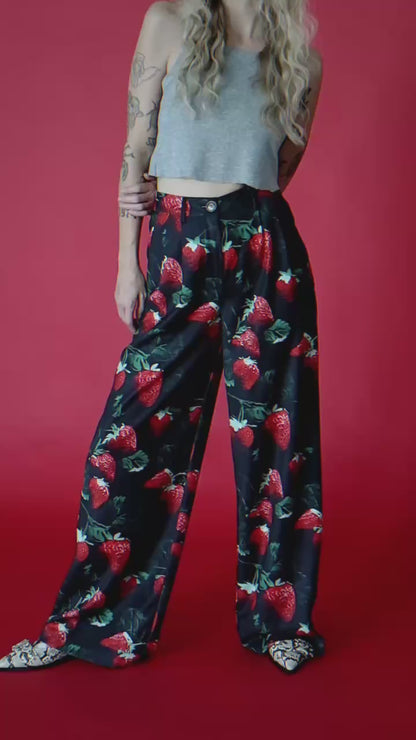Never Taking These Off Trousers in Berry Bad