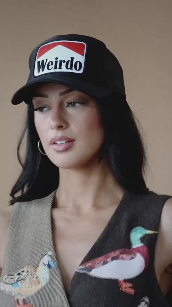 帽子 WEIRDO ROAD FREAK - CASQUETTE Black L Wild Weirdo Patch Trucker Hat *RESTOCKED* – Dressed in Lala