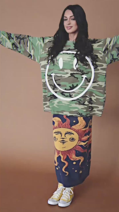 The World Needs Your Magic Oversized Camo Thermal