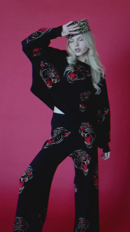 Panther Parade Knit Matching Set