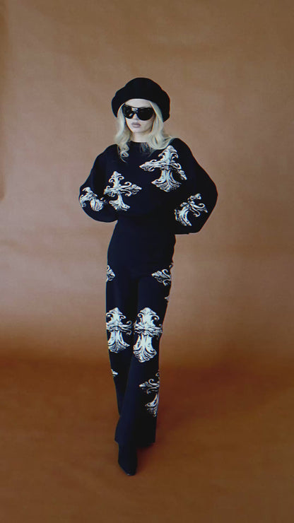 Don't Cross Me Knit Matching Set