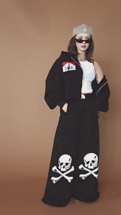 Cross My Heart Cropped Zip Up Hoodie
