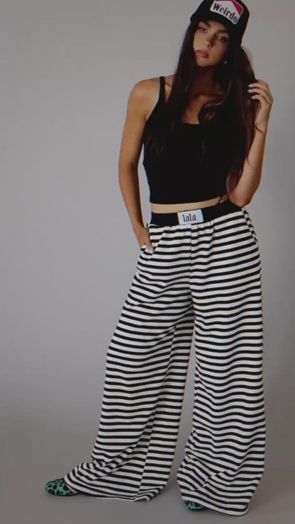 Do No Harm Striped Wide Leg Pants