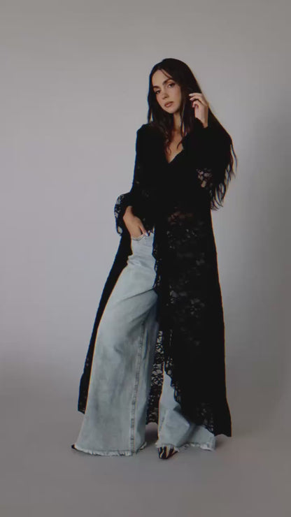 Everything is Romantic Lace Duster Top