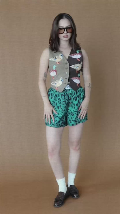 Lucky Duck Half + Half Waistcoat Vest
