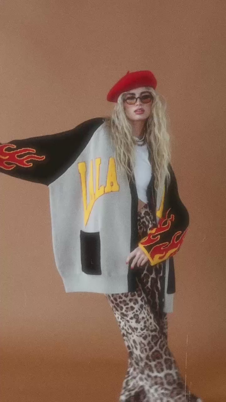 ライラックマントルピース Lala Biker Club Oversized Cardigan – Dressed in Lala