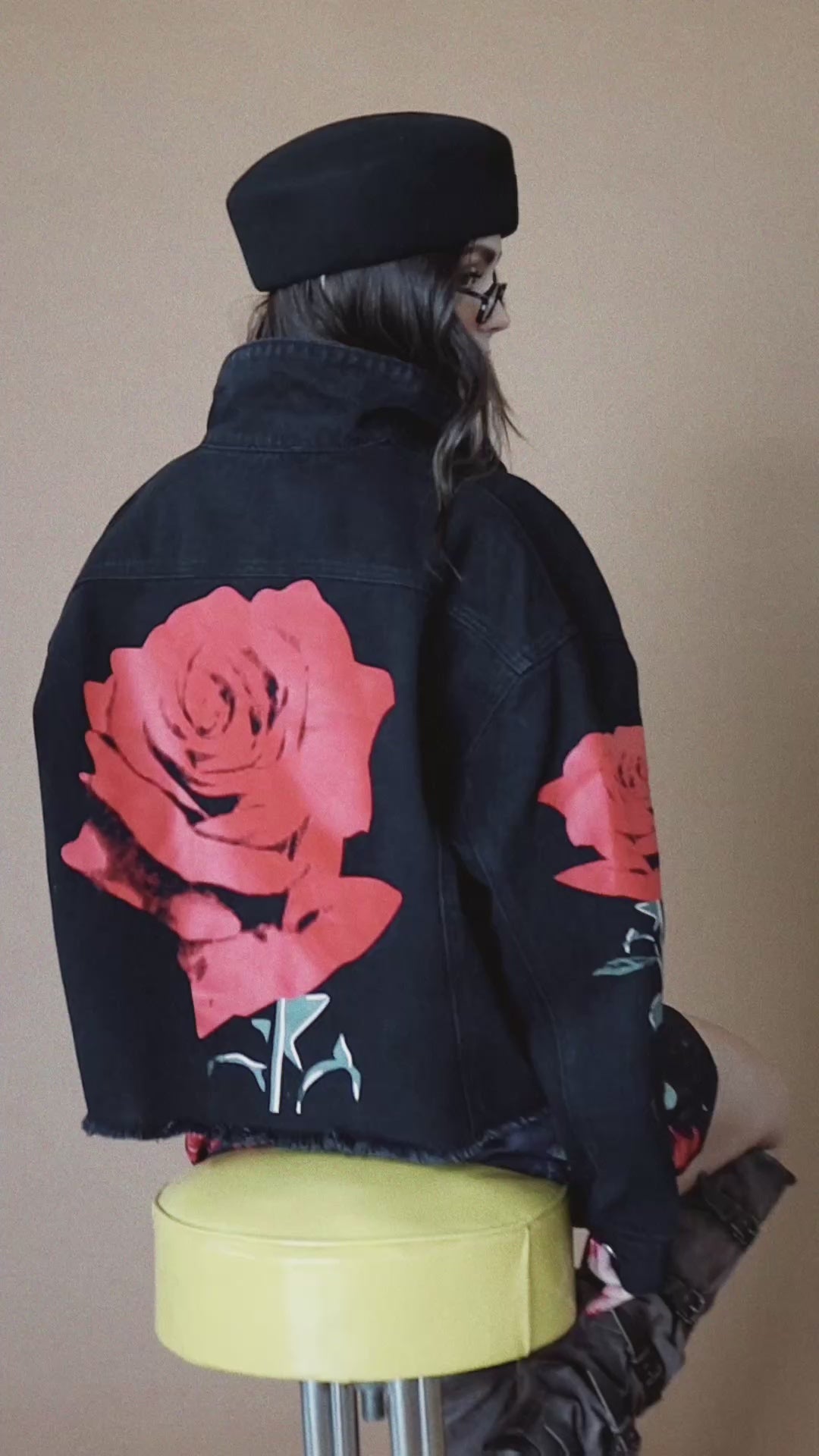 La Vie En Rose Boxy Cropped Denim Jacket – Dressed in Lala