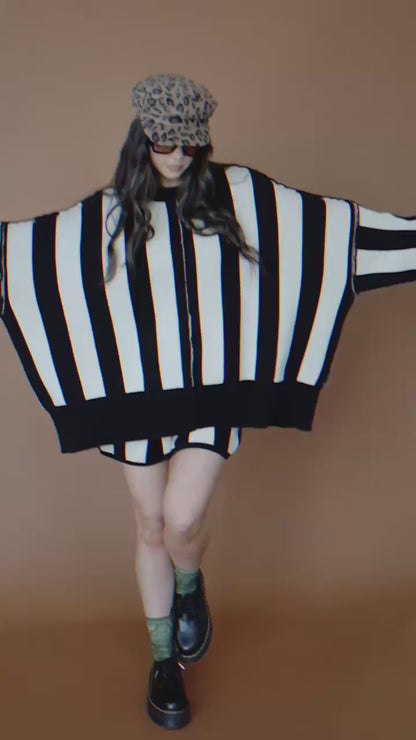 Start a Revolution Striped Knit Shorts Set