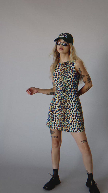 Put a Spell on You Linen Blend Mini Dress