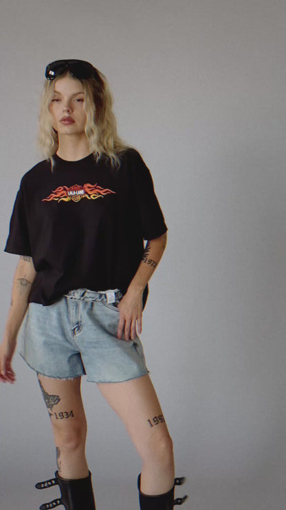 Lala Biker Club Boxy Tee