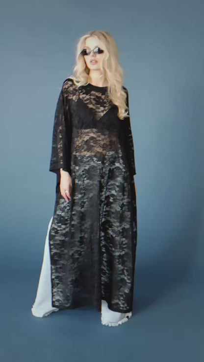 Love Hangover Oversized Tunic in Black