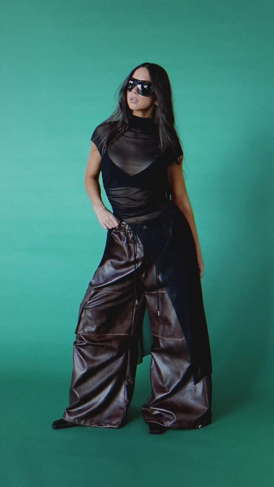 Legends Never Die Mesh Tunic in Black