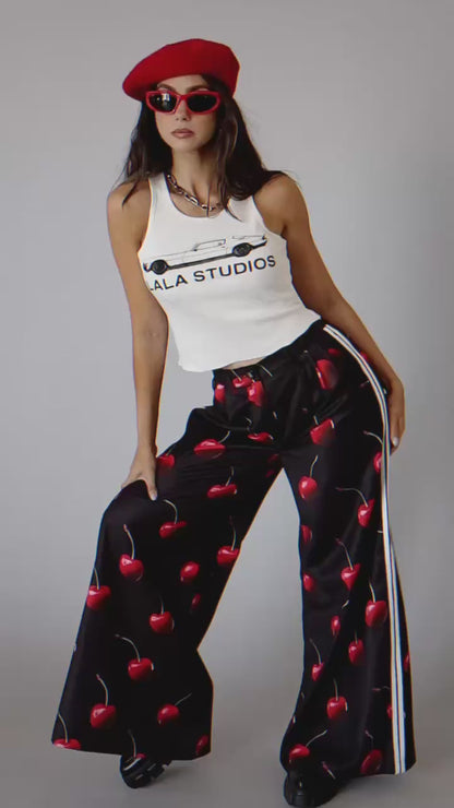Lala Studios Retro-Inspired Cropped Tank