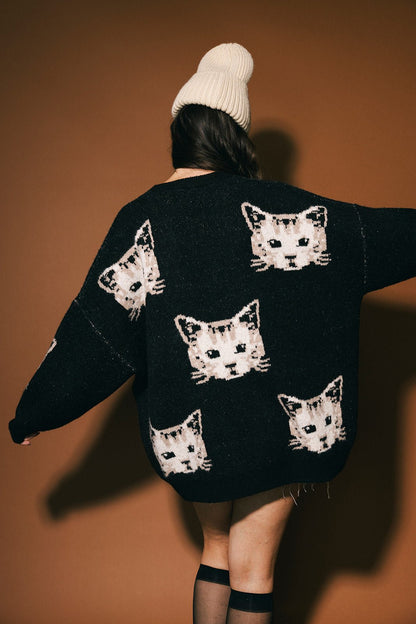 Pussy (Cat) Power Oversized Knit - Dressed in Lala