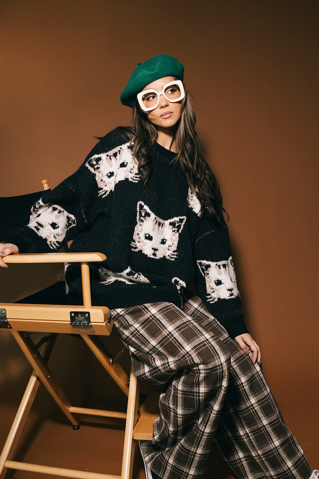 Pussy (Cat) Power Oversized Knit - Dressed in Lala