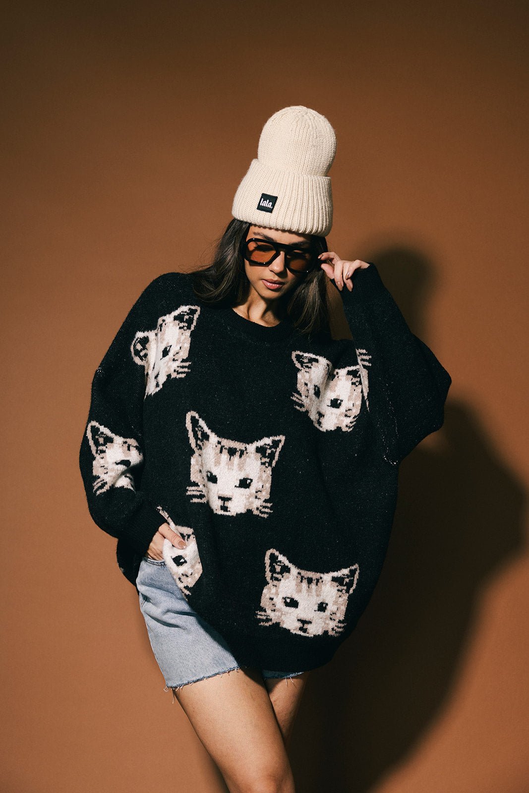 Pussy (Cat) Power Oversized Knit - Dressed in Lala