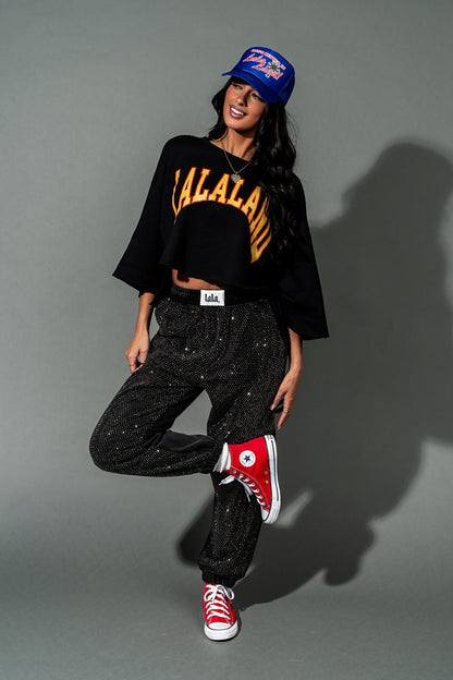 Queen of Grunge French Terry Joggers - Dressed in Lala