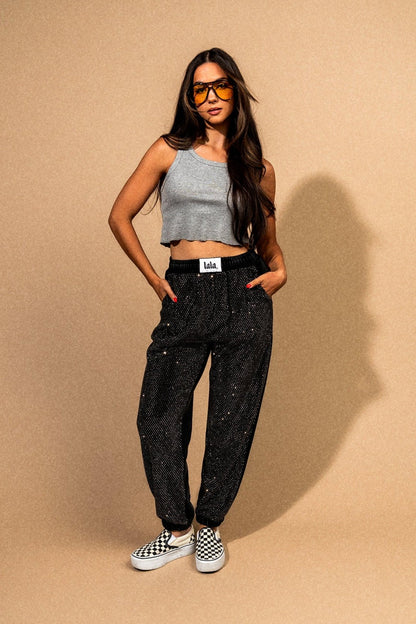 Queen of Grunge French Terry Joggers - Dressed in Lala