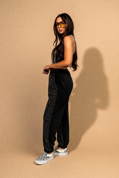 Queen of Grunge French Terry Joggers - Dressed in Lala