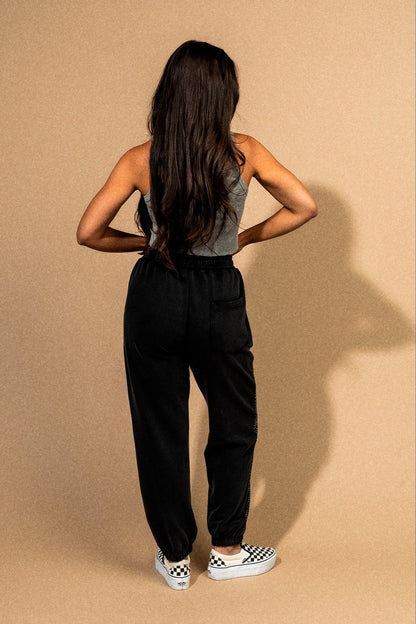 Queen of Grunge French Terry Joggers - Dressed in Lala