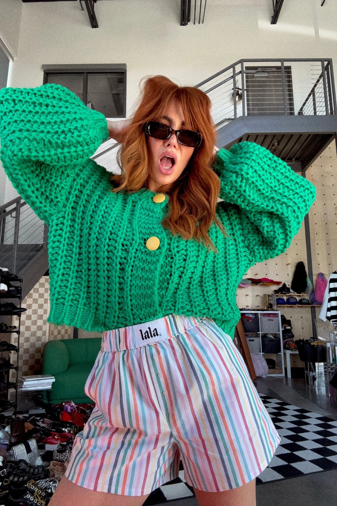 Rainbow Stripe Boxer Shorts - Dressed in Lala