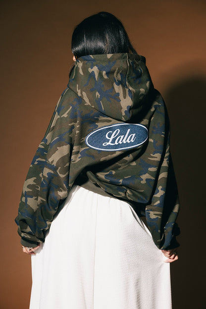 Rebel Heart Camo Patched Zip Up Hoodie - Dressed in Lala