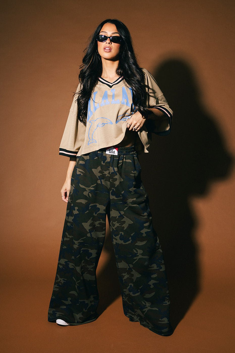 Rebel Heart Camo Wide Leg Sweatpants - Dressed in Lala