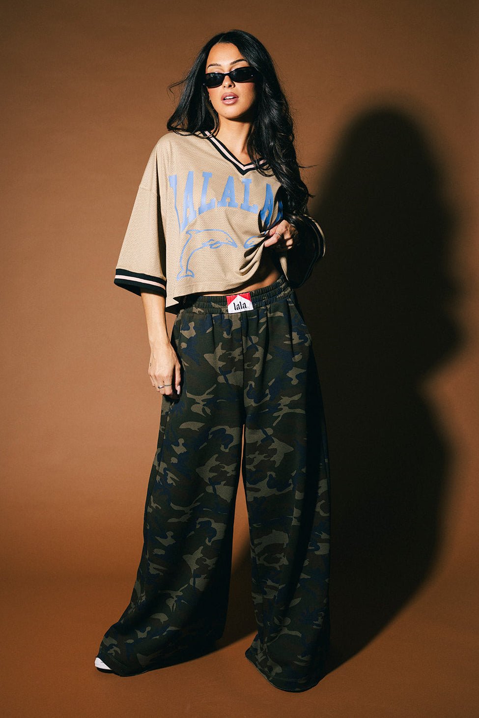 Rebel Heart Camo Wide Leg Sweatpants - Dressed in Lala
