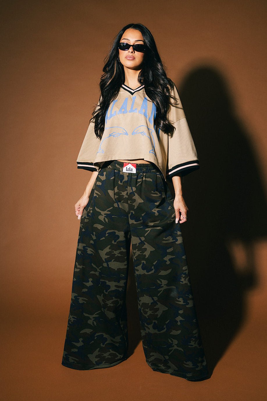 Rebel Heart Camo Wide Leg Sweatpants - Dressed in Lala