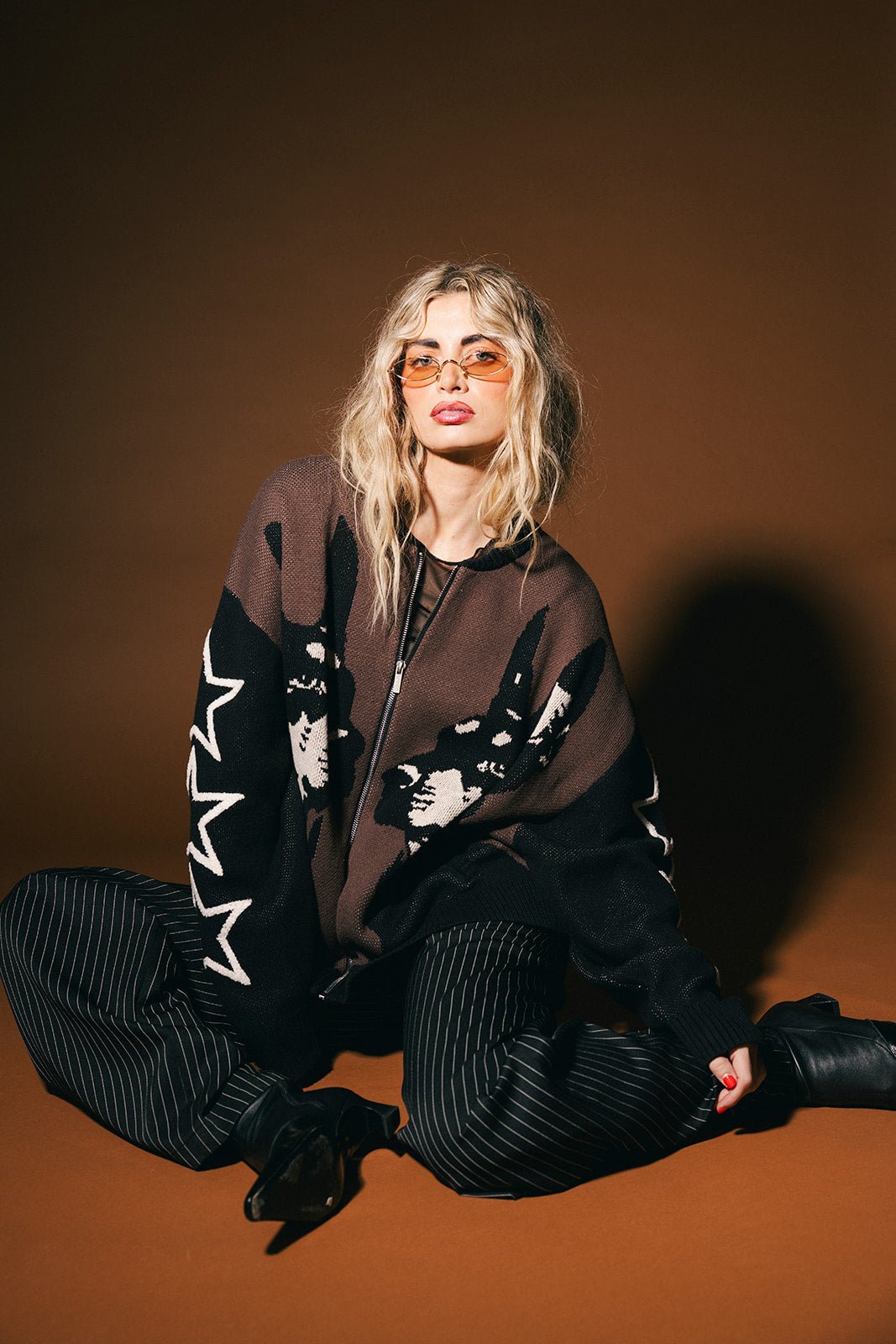 Ride or Die Knit Bomber Jacket - Dressed in Lala