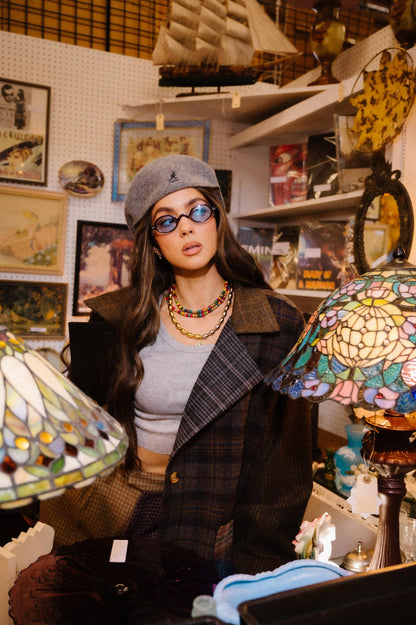 Risk Something Longline Plaid Patchwork Coat - Dressed in Lala