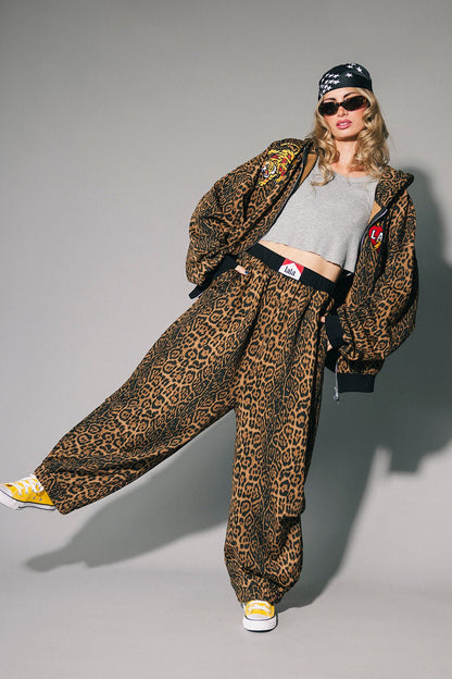 Rocky Harem Pants in Dark Leopard - Dressed in Lala