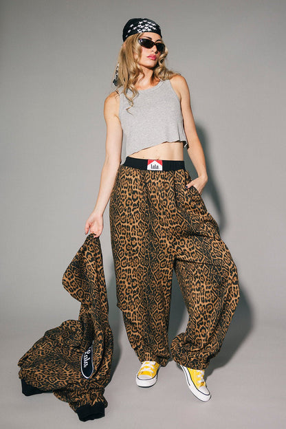 Rocky Harem Pants in Dark Leopard - Dressed in Lala