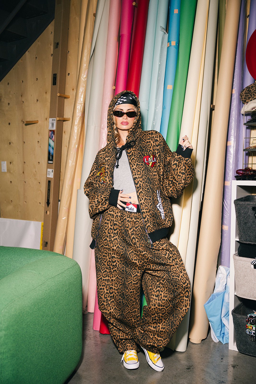 Rocky Harem Pants in Dark Leopard - Dressed in Lala